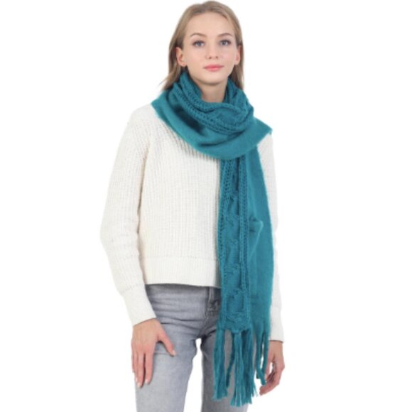 Women’s Fringe Pocket Scarf Blanket  NWOT - Picture 2 of 6